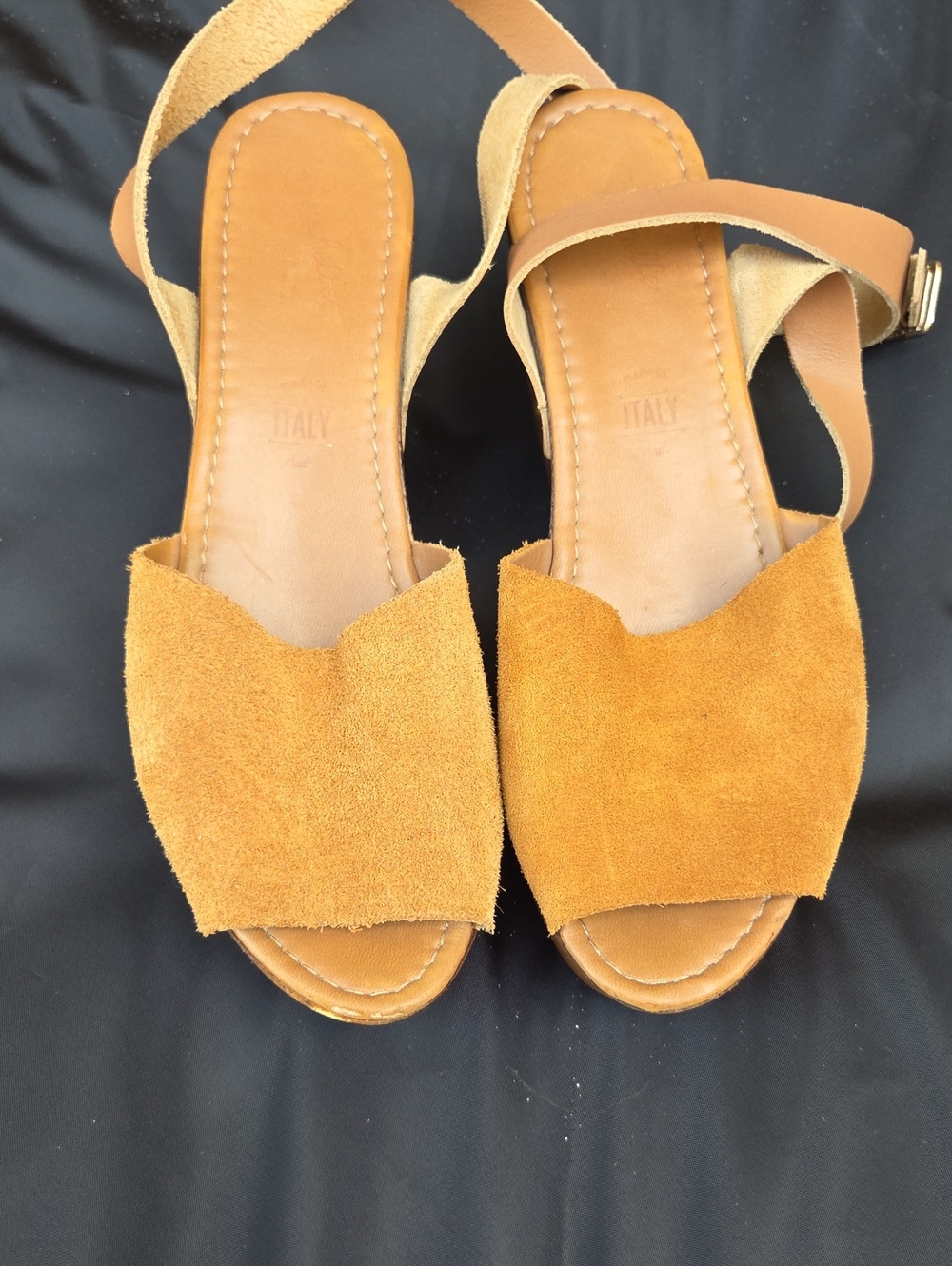 Seychelles Suede Open-Toe Sandals in Tan